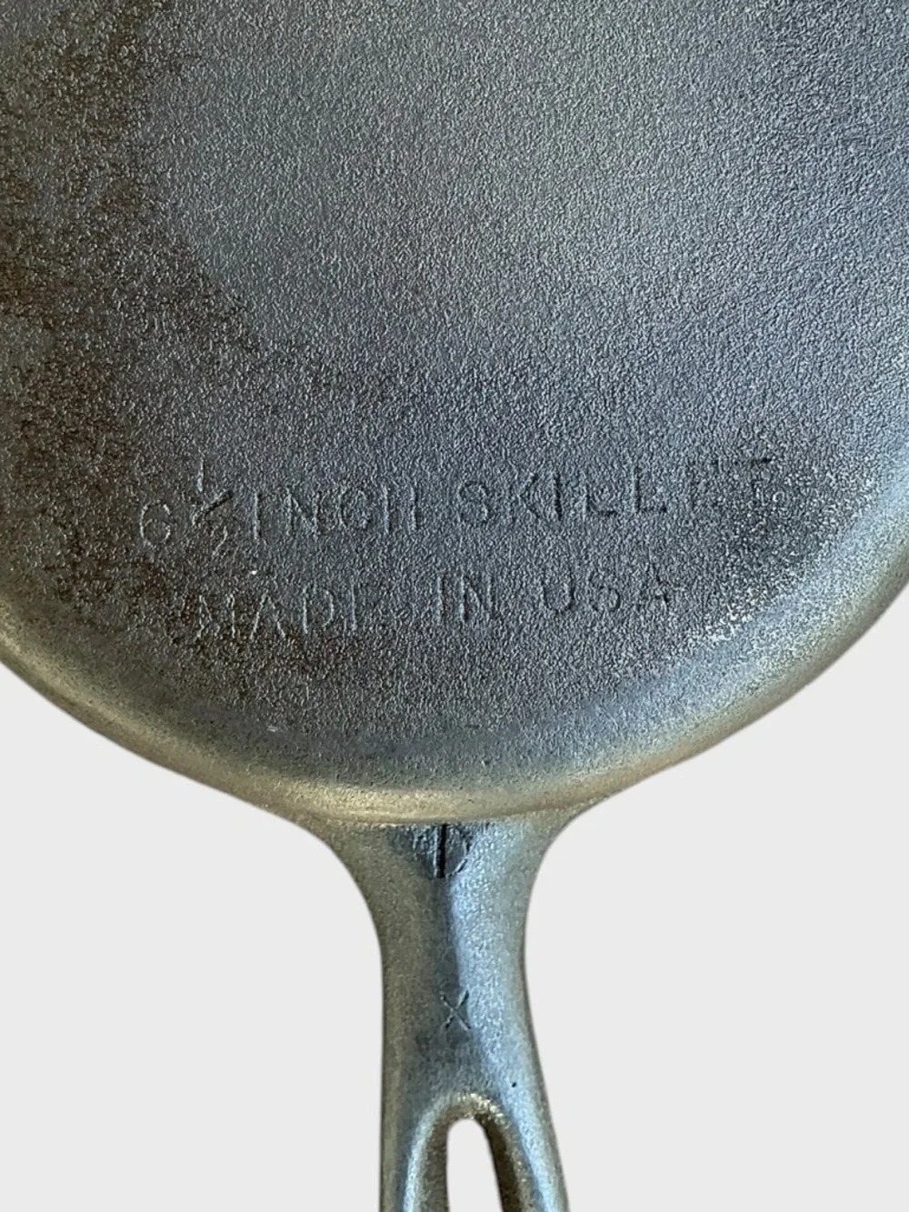 Unmarked Wagner Cast Iron Skillet 6 1/2” Vintage USA Restored